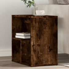 vidaXL 2 db füstös tölgyszínű szerelt fa kisasztal 50x30x50 cm bútor