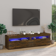 vidaXL 2 db füstös tölgyszínű TV-szekrény LED-világítással 75x35x40 cm bútor