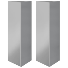 vidaXL 2 db horganyzott acél háromszög alakú kerti ültető 30x26x75 cm (851154) kerti tárolás