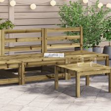 vidaXL 2 db impregnált fenyőfa kerti karfa nélküli kanapé 70x70x67 cm kerti bútor