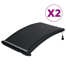 vidaXL 2 db ívelt napelemes medencefűtő panel 110 x 65 cm medence kiegészítő