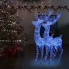vidaXL 2 db kék xxl akril karácsonyi rénszarvas 250 led 180 cm