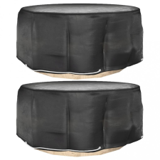 vidaXL 2 db kerek kerti bútorhuzat 10 fűzőlyukkal Ø260 x 90 cm kerti bútor