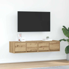 vidaXL 2 db kézműves tölgy szerelt fa TV-szekrény 60x31x25,5 cm bútor