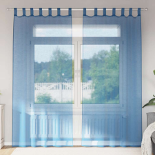 vidaXL 2 db királykék fátyolfüggönyök hurokkal 140x225 cm lakástextília