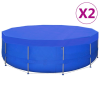 vidaXL 2 db kör alakú polietilén medencetakaró 540 cm 90 g/m²