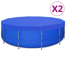 vidaXL 2 db kör alakú polietilén medencetakaró 540 cm 90 g/m² medence kiegészítő