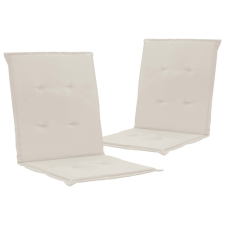 vidaXL 2 db krémszínű párna kerti székhez 100 x 50 x 3 cm kerti dekoráció