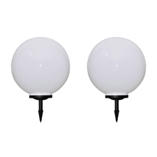 vidaXL 2 db kültéri gyalogjáró led-lámpa cölöppel 50 cm kültéri világítás