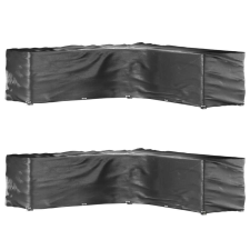 vidaXL 2 db L-alakú kerti bútorhuzat 20 fűzőlyukkal 300x300x90 cm kerti bútor