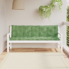 vidaXL 2 db levélmintás szövet padpárna 180 x 50 x 7 cm lakástextília