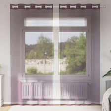 vidaXL 2 db lila fátyolfüggönyök rojtokkal 140x245 cm lakástextília