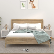 vidaXL 2 db magasfényű fehér éjjeliszekrény 40x35x50 cm bútor