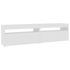 vidaXL 2 db magasfényű fehér TV-szekrény LED-világítással 75x35x40 cm (804404) bútor