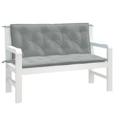 vidaXL 2 db melange világosszürke szövet kerti padpárna 120 x 50 x 7cm kerti bútor