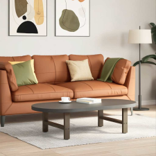 vidaXL 2 db natúr acél dohányzóasztal láb 60 x (30-31) cm acél bútor