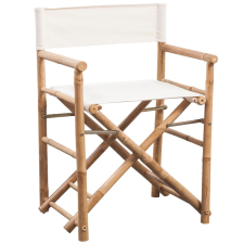 vidaXL 2 db összecsukható bambusz és szövet kerti szék (41895) kerti bútor