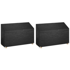 vidaXL 2 db polietilén kerti padhuzat 8 fűzőlyukkal 190x70x70/88 cm kerti bútor