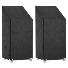 vidaXL 2 db polietilén kerti székhuzat 8 fűzőlyukkal 65x65x110/150 cm kerti bútor