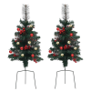 vidaXL 2 db PVC járda melletti műkarácsonyfa 76 cm (340524)