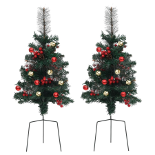 vidaXL 2 db PVC járda melletti műkarácsonyfa 76 cm (340524) műfenyő