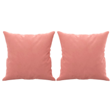 vidaXL 2 db rózsaszín bársony díszpárna 40 x 40 cm (349488) lakástextília