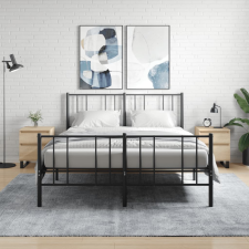 vidaXL 2 db sonoma tölgy éjjeliszekrény 40 x 35 x 50 cm bútor