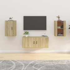 vidaXL 2 db sonoma tölgy fali TV-szekrény 40x34,5x60 cm bútor