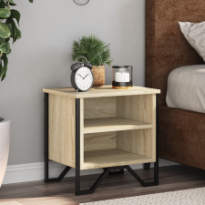 vidaXL 2 db sonoma tölgy színű forgácslap éjjeliszekrény 40x30x40 cm bútor