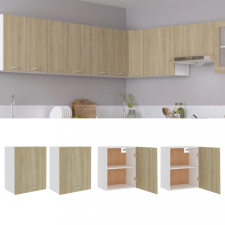 vidaXL 2 db sonoma-tölgy színű forgácslap függő szekrény 50x31x60 cm bútor