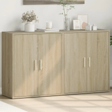 vidaXL 2 db sonoma tölgy színű szerelt fa tálalószekrény 60x31x70 cm bútor