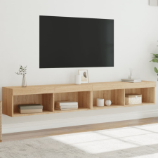 vidaXL 2 db sonoma tölgy színű TV-szekrény LED-ekkel 100x30x30 cm bútor