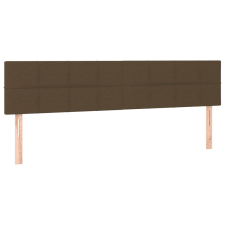 vidaXL 2 db sötétbarna szövet fejtámla 100x5x78/88 cm (346091) ágy és ágykellék