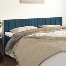 vidaXL 2 db sötétkék bársony fejtámla 90x5x78/88 cm ágy és ágykellék