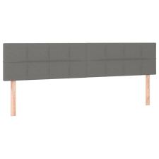 vidaXL 2 db sötétszürke szövet fejtámla 100x5x78/88 cm (346089) ágy és ágykellék