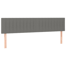 vidaXL 2 db sötétszürke szövet fejtámla 100x5x78/88 cm (346285) ágy és ágykellék