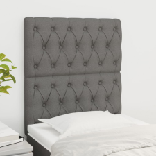 vidaXL 2 db sötétszürke szövet fejtámla 80x7x78/88 cm ágy és ágykellék