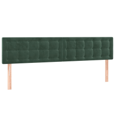 vidaXL 2 db sötétzöld bársony fejtámla 90x5x78/88 cm (346513) ágy és ágykellék