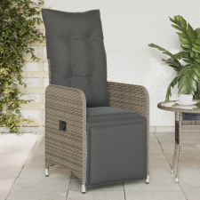 vidaXL 2 db szürke polyrattan dönthető kerti szék párnákkal kerti bútor