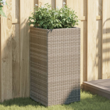 vidaXL 2 db szürke polyrattan kerti ültetőláda 40x40x80 cm kerti tárolás