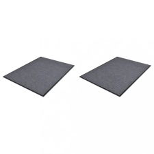 vidaXL 2 db szürke PVC lábtörlő 90 x 60 cm lakástextília