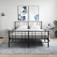 vidaXL 2 db szürke sonoma falra szerelhető éjjeliszekrény 35x35x20 cm bútor