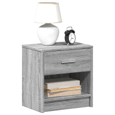 vidaXL 2 db szürke sonoma színű éjjeliszekrény fiókkal 39x28x41 cm bútor