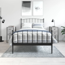 vidaXL 2 db szürke sonoma színű szerelt fa éjjeliszekrény 32x42x70 cm bútor