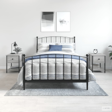 vidaXL 2 db szürke sonoma színű szerelt fa éjjeliszekrény 34x35,5x45cm bútor
