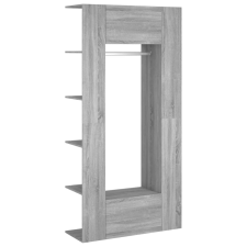 vidaXL 2 db szürke sonoma színű szerelt fa előszobaszekrény (3114180) bútor