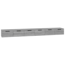 vidaXL 2 db szürke sonoma színű szerelt fa faliszekrény 102x30x20 cm (3115906) bútor