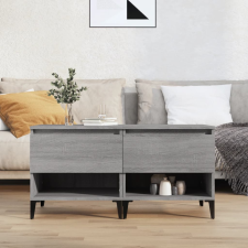 vidaXL 2 db szürke sonoma színű szerelt fa kisasztal 50x46x50 cm bútor