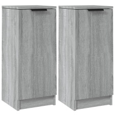 vidaXL 2 db szürke sonoma színű szerelt fa tálalószekrény 30x30x70 cm (817009) bútor