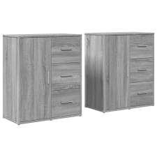 vidaXL 2 db szürke sonoma színű szerelt fa tálalószekrény 60x31x70 cm (3276558) bútor